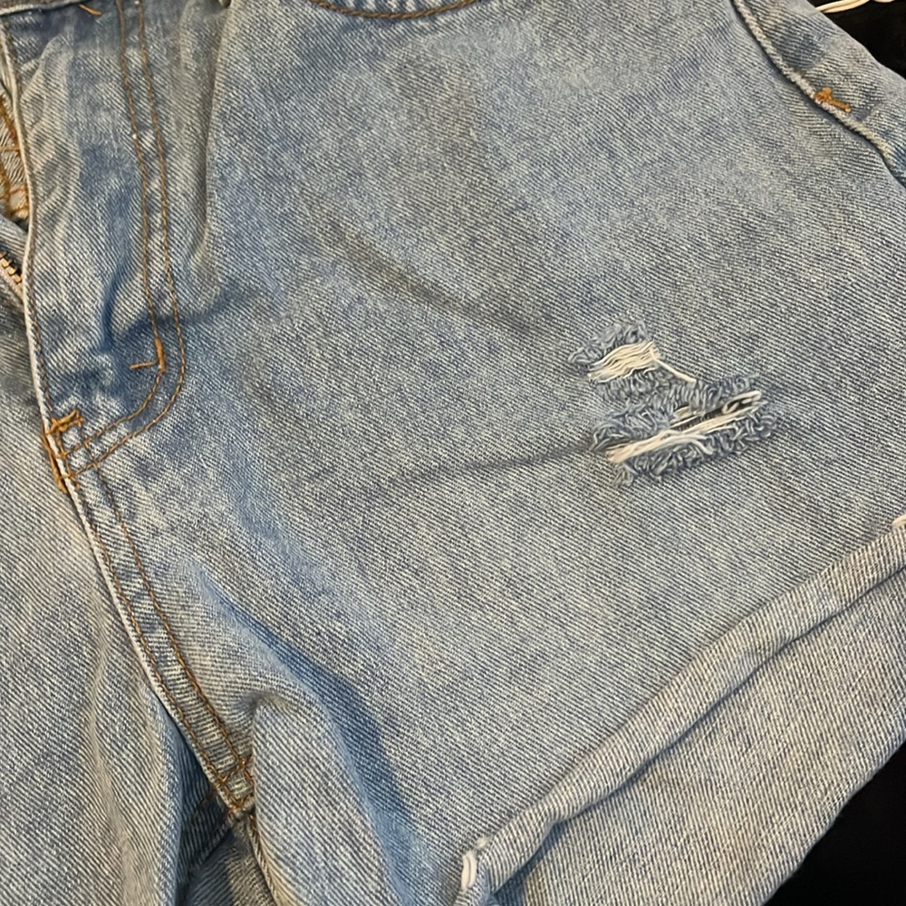 High Rise Cheeky Jean Shorts - Picture 4 of 6